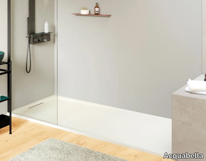 FLOW ZERO - Rectangular Akron© shower tray _ Acquabella