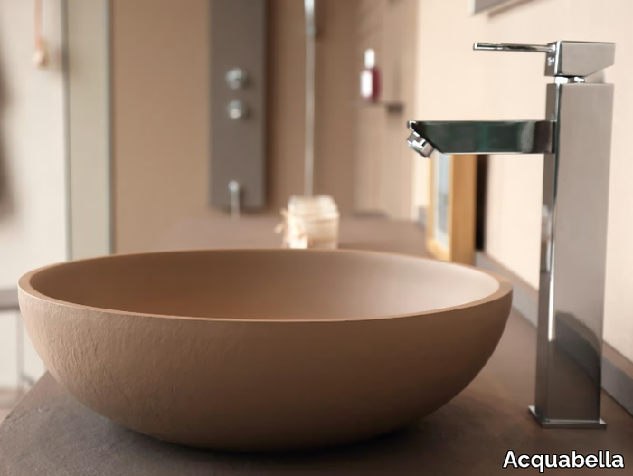 ON TOP - Round single Akron© washbasin _ Acquabella