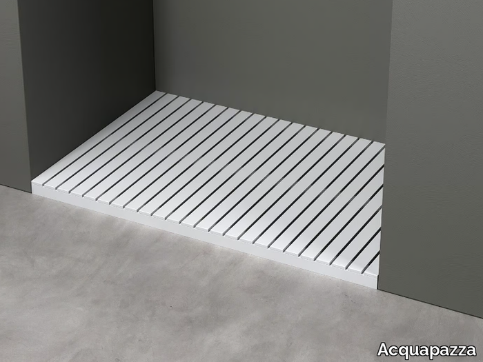 BPAD90X140 - Rectangular slatted Corian® shower tray _ Acquapazza