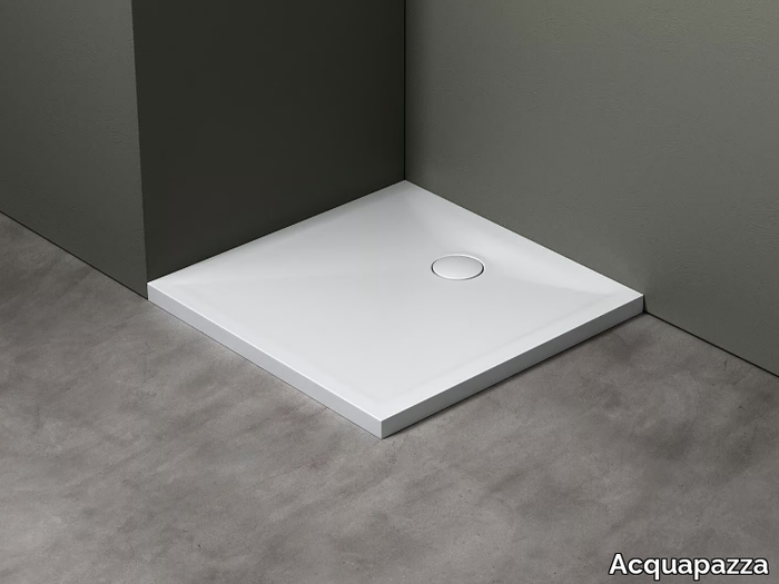 CRIS80X80 - Square Corian® shower tray _ Acquapazza