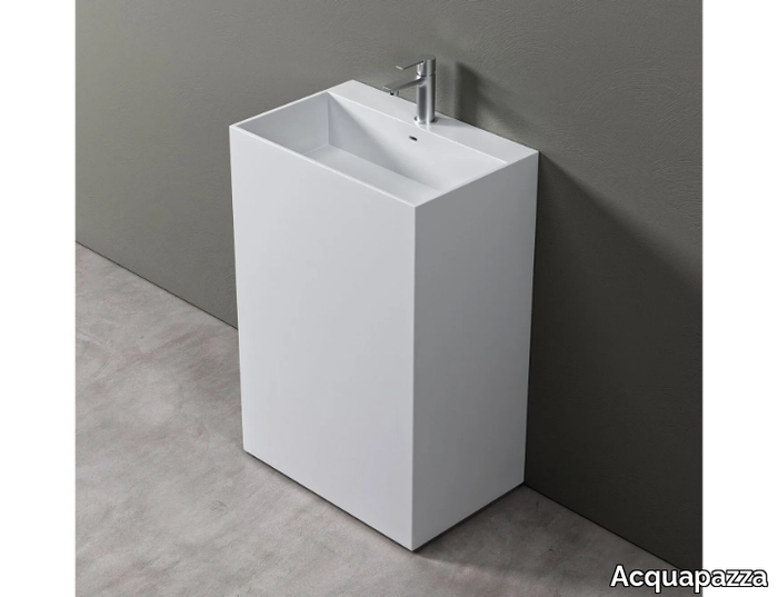 ICUBE XL BASKET - Freestanding Corian® washbasin _ Acquapazza