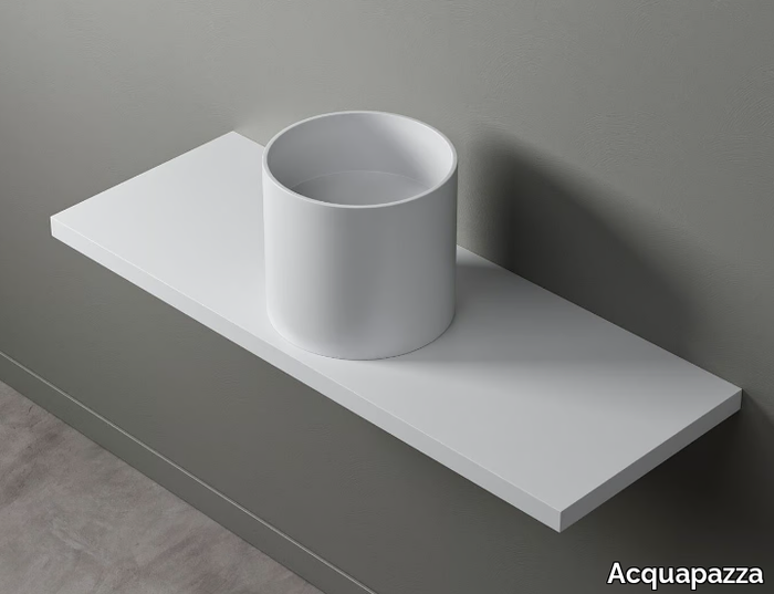 ITUBE - Countertop Corian® washbasin _ Acquapazza