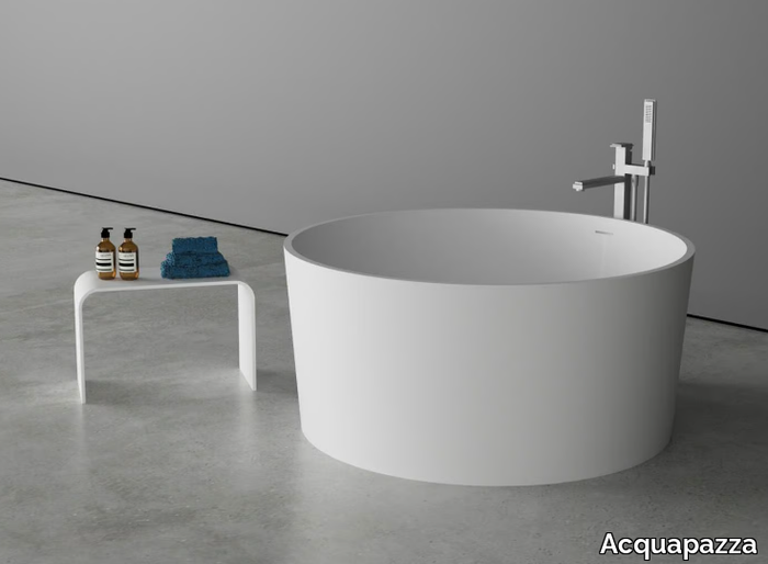 NUDE - Round freestanding Corian® bathtub _ Acquapazza