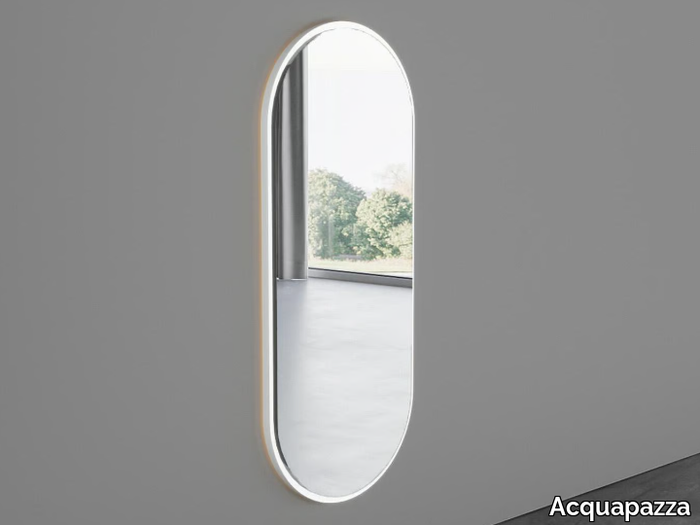 OVOID - Oval wall-mounted mirror _ Acquapazza