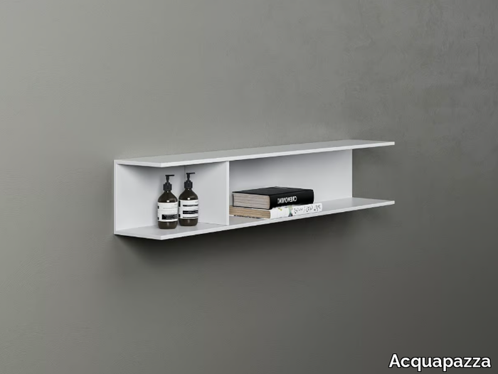 SISTEMA C MAXI - Corian® bathroom wall shelf _ Acquapazza