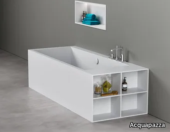 BOOK ACCESSORY M - Bathtub bookcase accessory in Corian® _ Acquapazza