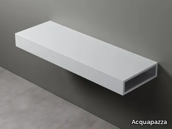 LATERAL POCKET - Corian® washbasin countertop _ Acquapazza