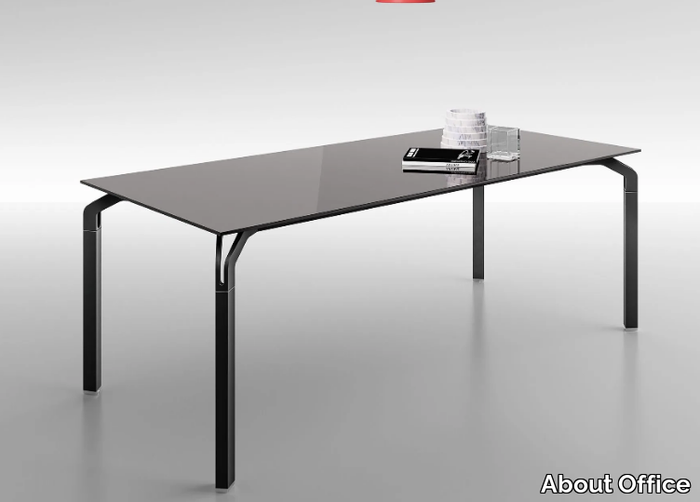 YOGA - Lacquered glass office desk / meeting table _ About Office