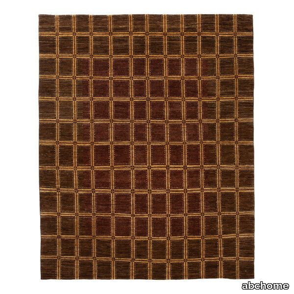 Brown Contemporary Wool Rug