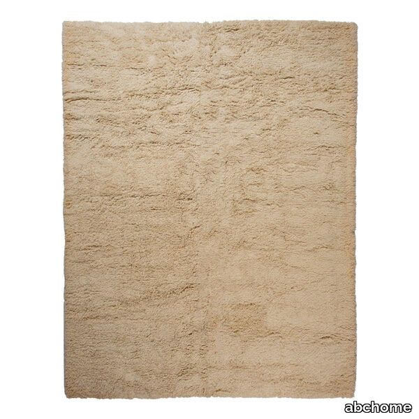 Beige Modern Wool Rug