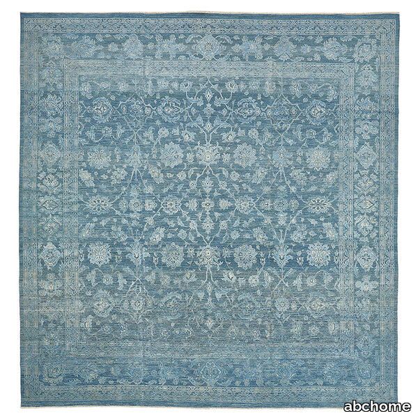 Blue Traditional Silk Rug