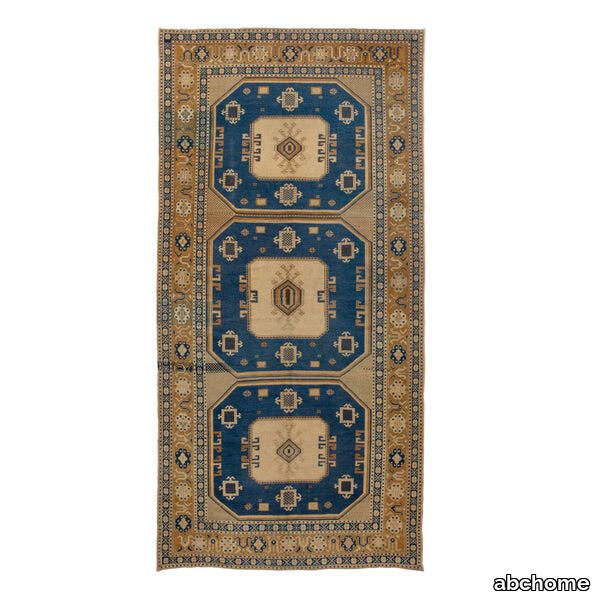 Blue Vintage Traditional Wool Rug