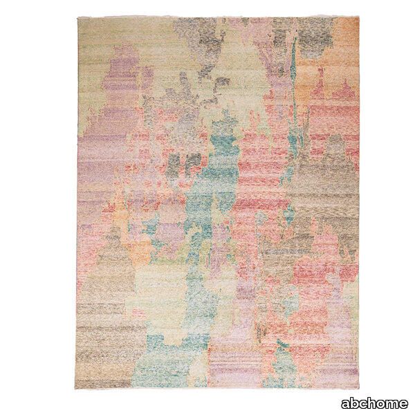 Multicolored Transitional Silk Rug