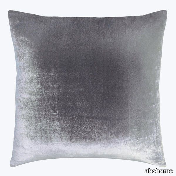 Ombre Velvet Pillow, Silver