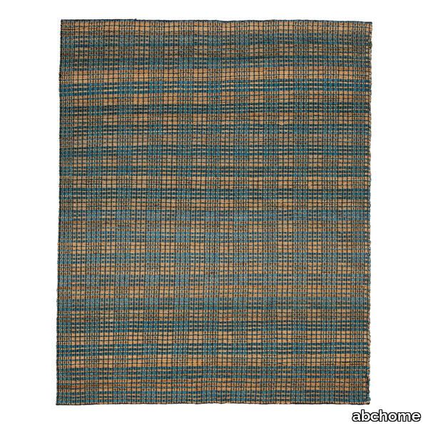 Blue & Brown Traditional Soumak Jute Rug