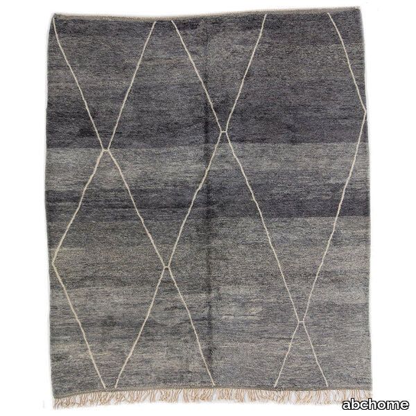 Grey Moroccan Wool Rug