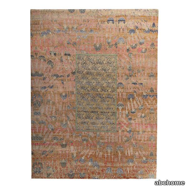 Orange Transitional Silk Rug