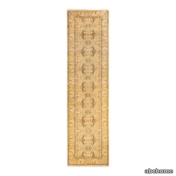 Beige Traditional Wool Runner