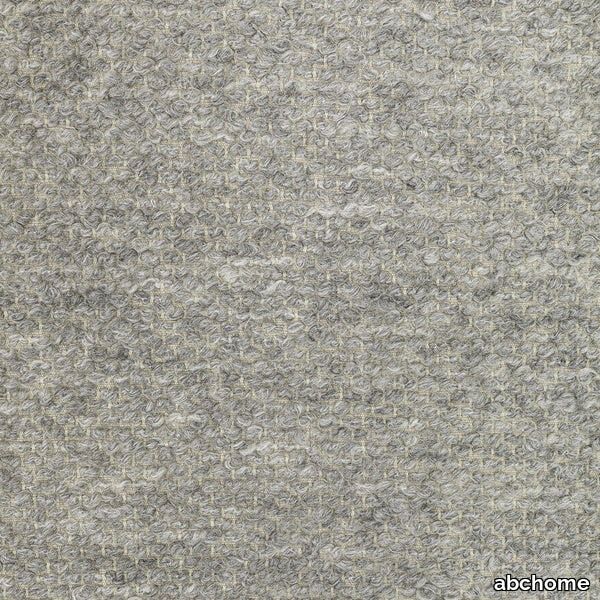 Grey Silver Wool Fabric