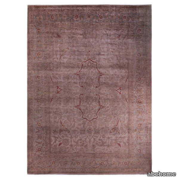 Dusty Pink Overdyed Wool Rug