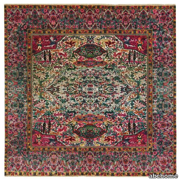 Multicolored Alchemy Transitional Silk Rug