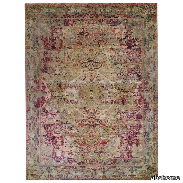 Multicolored Alchemy Transitional Silk Rug