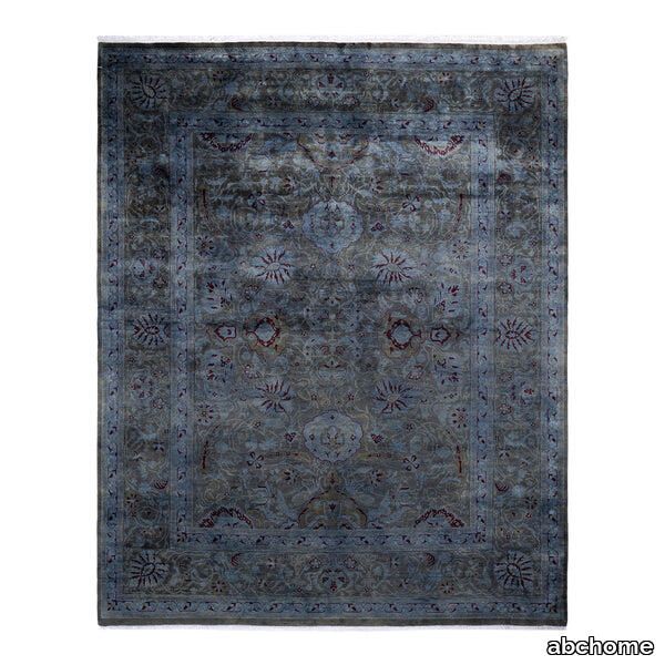 Grey Overdyed Wool Rug