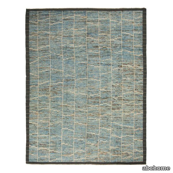 Blue Modern Wool Rug