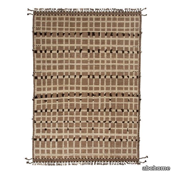 Brown Modern Wool Rug