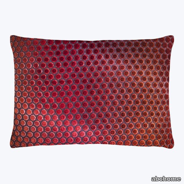 Dots Velvet Pillow, Wildberry