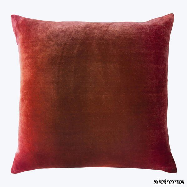 Ombre Velvet Pillow, Wildberry