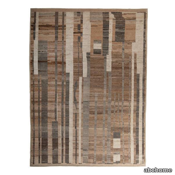 Brown Modern Wool Rug