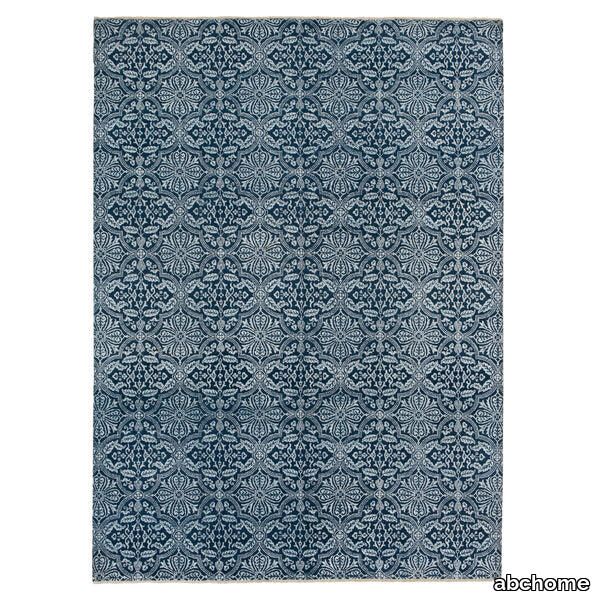 Blue Modern Wool Rug