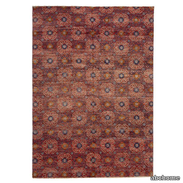 Red Modern Wool Rug