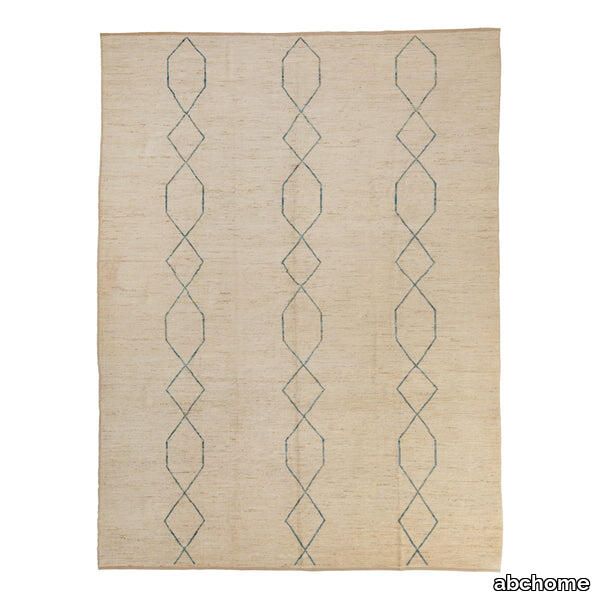 Natural Zameen Transitional Wool Rug- 9'4" x 12'4"