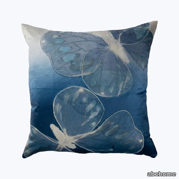 Ombre Monarch Pillow, Twilight on Ivoire