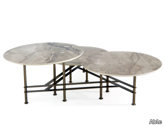 CAMPIONI - Ceramic coffee table for living room _ Able