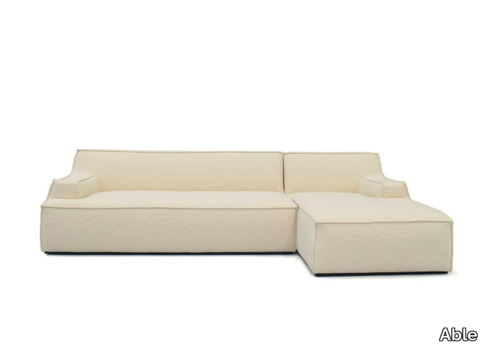 AMON - Sectional fabric sofa with chaise longue _ Able