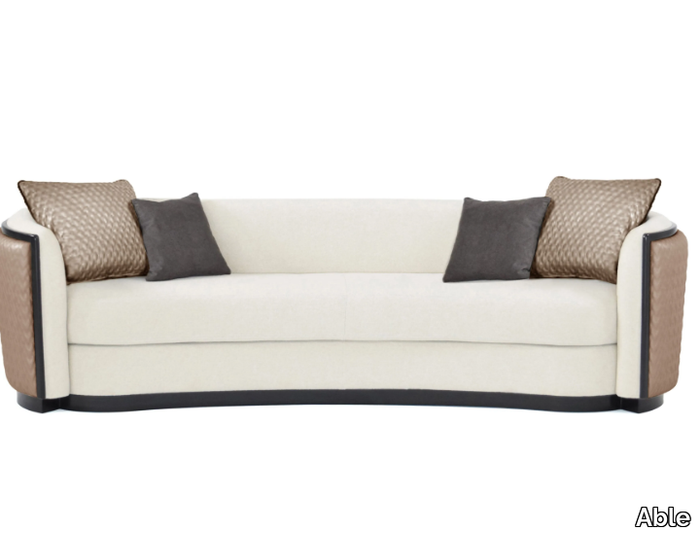 BOLD - 3 seater curved leather sofa _ Able