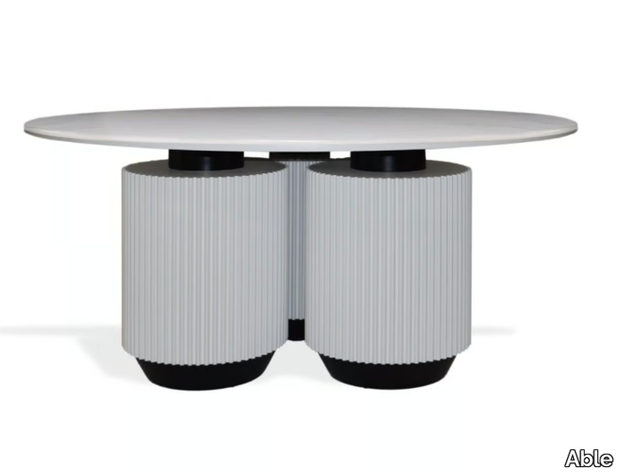 CARINA - Round Solid Surface table _ Able