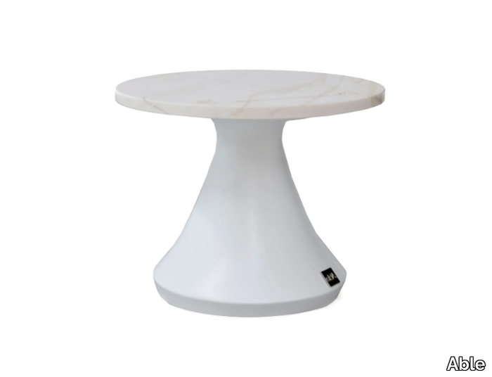 REIMS - Round marble coffee table _ Able