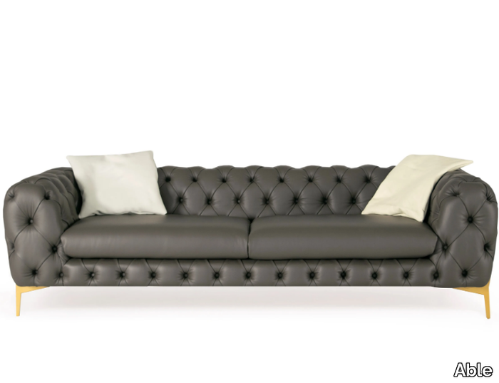 BELLADONNA - Tufted leather sofa _ Able