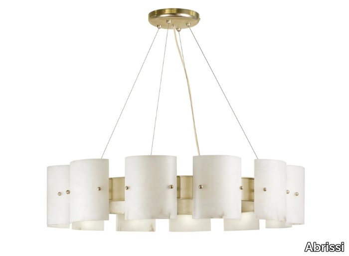 ATLANTE CONTEMPORARY - LED alabaster chandelier _ Abrissi