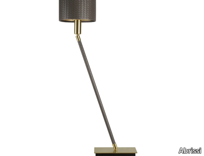 LINEA BOTTEGA - Handmade leather floor lamp _ Abrissi