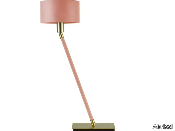 LINEA - Handmade leather table lamp _ Abrissi