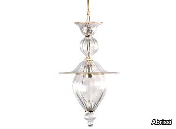 ORIENTE OVAL - Murano glass pendant lamp _ Abrissi