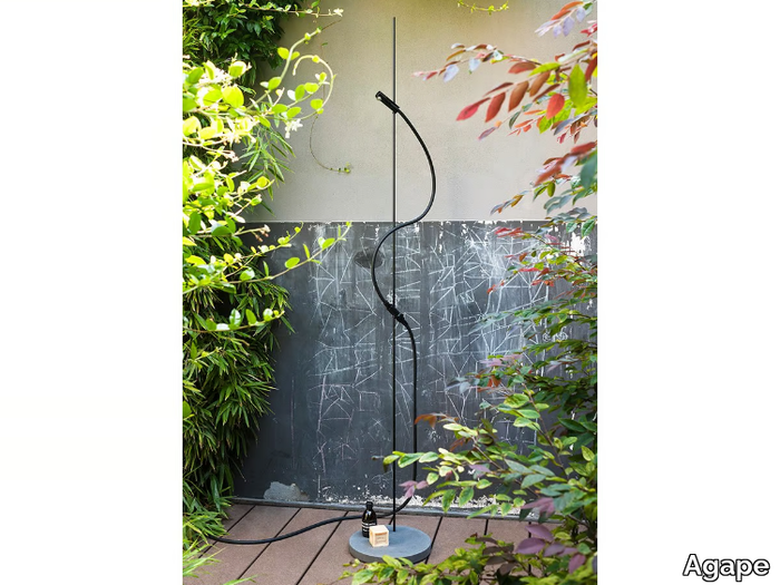 OPEN AIR - Anodized aluminium outdoor shower _ Agape