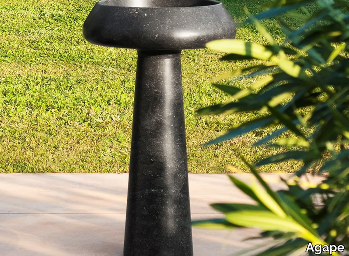 BJHON 2 OUTDOOR - Freestanding marble washbasin _ Agape