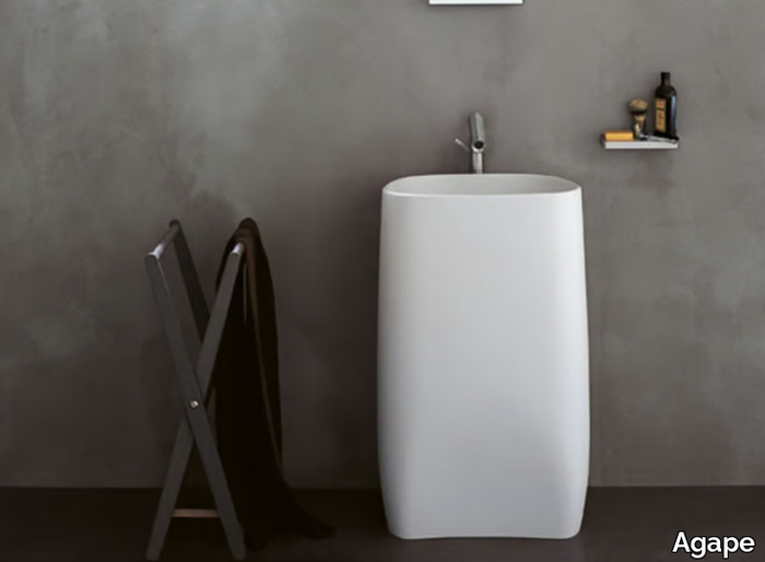 PEAR C - Freestanding Cristalplant® washbasin _ Agape