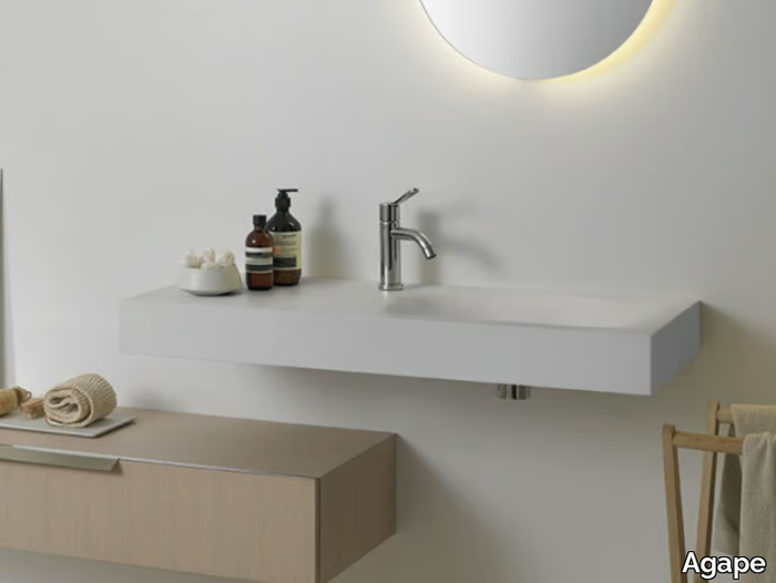 815 - Rectangular Cristalplant® washbasin _ Agape